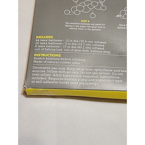 Spritz Large Latex Balloon Arch 73 pc Set 44-12" 20-5" 6-17" Fishing Line Glue . - Picture 8 of 8